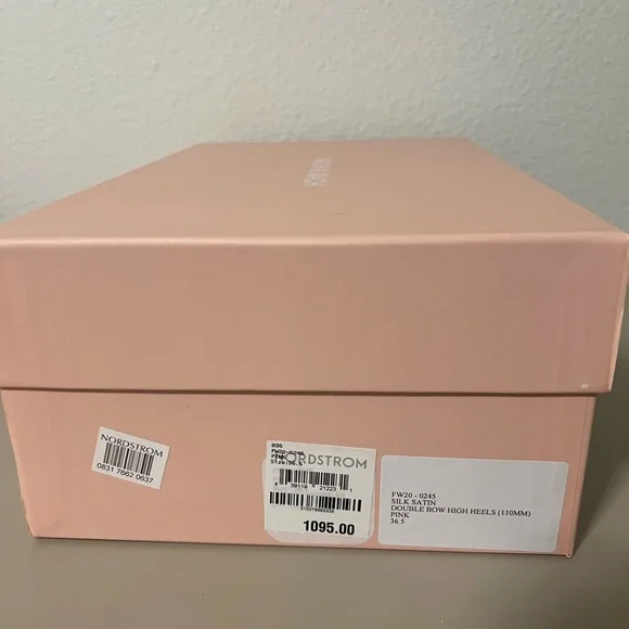 Mach & Mach Silk Satin Double Bow High Heels - Picture 7 of 8